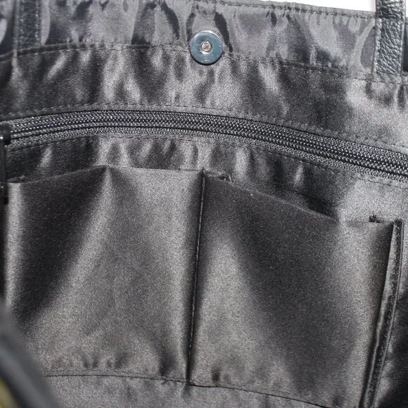 Brighton Take A Beau Big Bow Black Tote Shoulder Bag Purse - Picture 7 of 12